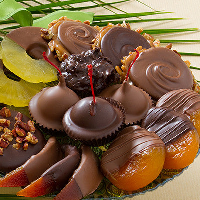 Chocolate Dipped Glacé Fruit