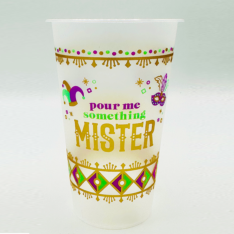 Mardi Gras To-Go-Cups<br>(Pack of 25)